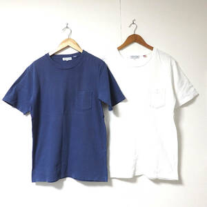 【送料無料】フリークスストアTシャツ２枚セット/USA　コットン　Lサイズ　無地　胸ポケット付き　FREAKS STORE