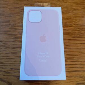 【新品】 純正 iPhone 13 シリコンケース・チョークピンクChalk Pink Apple 