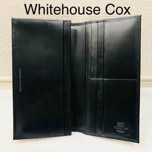 【未使用に近い】ホワイトハウスコックス 長財布 札入れ カードケース 二つ折り ネイビー インディビジュアルコレクション