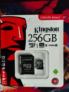 Kingston マイクロSD カード micro SD card 256GB メモリーカード