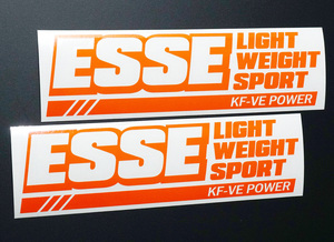 ESSE LIGHTWEIGHT SPORT KF-VE POWER カッティングステッカー 2枚セット 160mm×43mm 送料無料!! エッセ ライトウエイトスポーツ