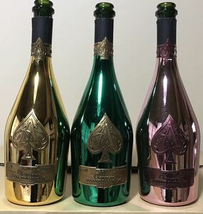 シャンパン 空瓶　アルマンド　ブリニャック　3本セット 送料無料　宅急便配送　