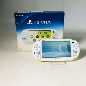 中古難あり PS Vita PCH-2000 ライムグリーン/ホワイト ケーブル類欠品