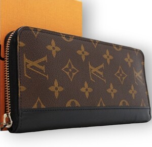 【極美品】LOUISVUITTON ルイヴィトン 長財布 マカサー モノグラム ジッピーヴェルティカル 1円スタート