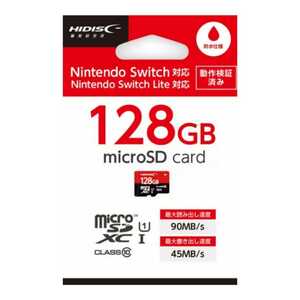 HIDISC microSDXCカード 128GB HDMCSDX128GSW-WOA [Nintendo Switch Lite対応 ]【1円スタート出品・新品・送料無料】