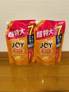 JOY ジョイ　W除菌　910ml 2袋　オレンジ　食器用洗剤