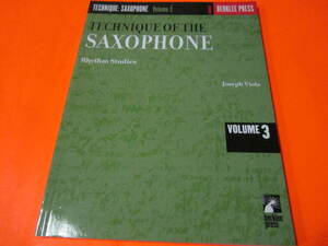 輸入教則本　Technique Of The Saxophone (3) （サクソフォーン　サックス）サクソフォンテクニック
