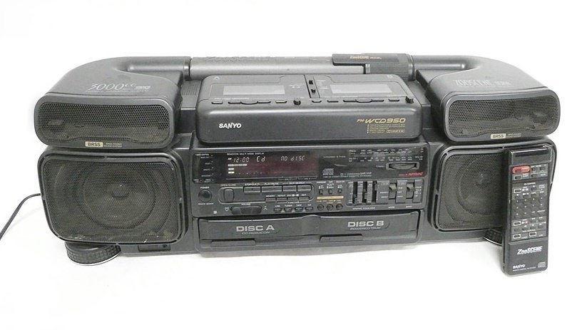 SANYO サンヨー ステレオラジカセ ZooSCENE ズシーン PH-WCD950 2CD