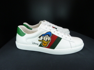 ◆本物保証◆グッチ◆GUCCI◆メンズ◆ディズニー/ドナルド/エース/スニーカー/レザー/シューズ/革/靴/26~26.5㎝★☆新品未使用(箱付)☆★