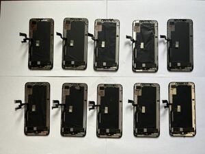 iPhone Xs割れパネル、純正液晶、ジャンク品10枚セツト