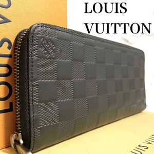 ★【ほぼ新品!】LOUIS VUITTON ルイヴィトン ダミエ アンフィニ ジッピーウォレット ヴェルティカル N63548 定価約13万円 ★