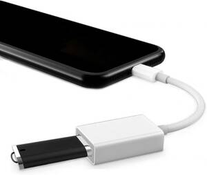USB変換 アダプタ iphone &ipad兼容 OTG ケーブル カメラ USBメモリ 写真やビデオやデータを双方向伝送 MI