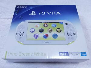 PS Vita　新品に近い綺麗な美品　ライムグリーン ホワイト　PCH-2000　液晶画面は、完全に無傷　付属品も綺麗な美品　全6点セット