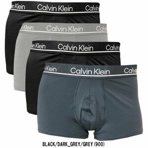 ※アウトレット★2 Calvin Klein(カルバンクライン)ボクサーパンツ ローライズ 4枚セット 下着 メンズ NP2446O-900 Sサイズ