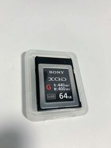 【送料無料】SONY製 XQDメモリーカード 64GB QD-G64F美品　Nikon XQDカード 