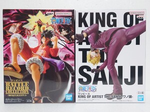 ワンピース フィギュア BATTLE RECORD COLLECTION-MONKEY.D.LUFFY Ⅱ-ルフィ、KING OF ARTIST SANJI-ワノ国- サンジ 新品・未開封 送料無料