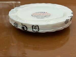 ② ヤマザキ 春のパン祭り 山崎春のパンまつり2023白いフローラルディッシュ 6枚セット 白い皿 アルクフランス