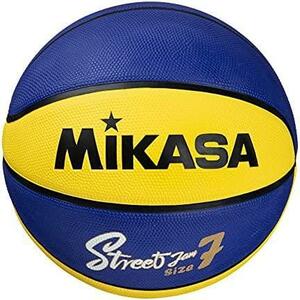 【単品】7号_イエロー/ブルー/ブラック ミカサ(MIKASA)バスケットボール 7号/6号/5号 ゴム 推奨内圧0.49~0.63(kgf/)