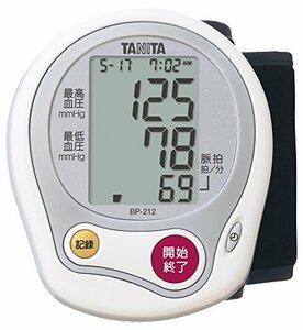 セール商品★ STホワイト タニタSR-6C手首式血圧計 ホワイト BP-212-WH