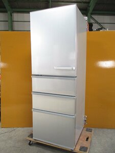 ◎AQUA アクア 4ドア 冷凍冷蔵庫 355L 左開き 除菌機能 AQR-36KL(S) シルバー 2021年製 w3307