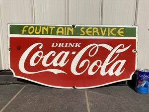 ビンテージ 看板 1950s コカ・コーラ アメリカ 幅61センチ COCA COLA / 世田谷ベース