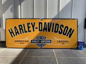 ビンテージ 大型 看板 Harley Davidson ハーレーダビッドソン 幅91㎝ / アンティーク　アメリカ　世田谷ベース