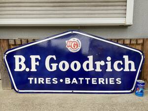 ビンテージ 大型看板 B.F Goodrich グッドリッチ 幅1M強 / アンティーク　アメリカ　世田谷ベース 昭和レトロ
