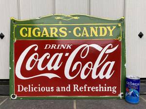 ビンテージ 看板 1950s コカ・コーラ アメリカ 幅51cm COCA COLA / 世田谷ベース
