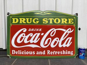 ビンテージ 看板 1950s コカ・コーラ アメリカ 幅68cm COCA COLA / 世田谷ベース