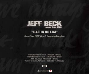 Jeff Beck「Blast In The East -Japan Tour 2009 Tokyo & Yokohama Complete-」プレス7CD