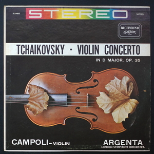 CAMPOLI ARGENTA TCHAIKOVSKY：VIOLIN CONCERTO US盤 S-29085 S29085 クラシック ■09162