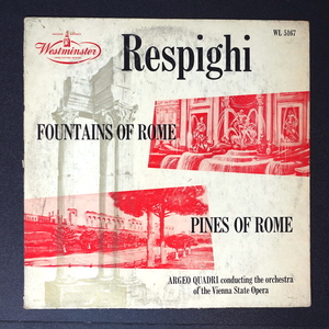 QUADRI RESPIGHI FOUNTAINS OF ROME US盤 WL5167 クラシック ■09145