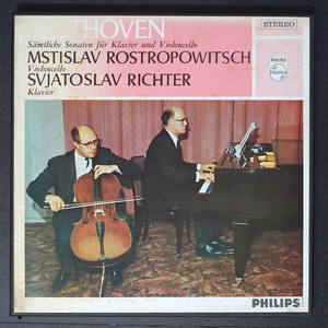 Rostropovich Richter Beethoven:Sonatas for Piano and Cello オランダ盤 2LP 835182AY クラシック ■09550