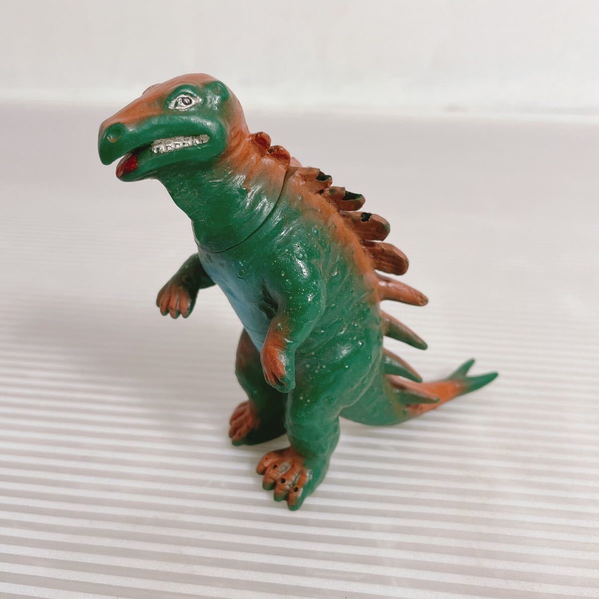 当時もの メーカー不明 ステゴサウルス 恐竜 ソフビ 人形 パチ 怪獣