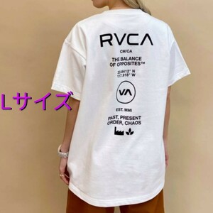 【新品未使用】RVCA ルーカ Tシャツ ビッグシルエット バックプリント RVCAロゴ グラフィック レディースモデル 男女兼用 Lサイズ