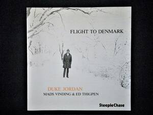 【美良品 デンマーク盤】FLIGHT TO DENMARK / DUKE JORDAN //デューク・ジョーダン [70 ピアノトリオの大傑作]♪STEEPLE CHASE SCCD 31011