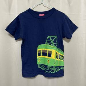 OJICO 電車　半袖　Tシャツ　140 ネイビー　トップス　オジコ　日本製