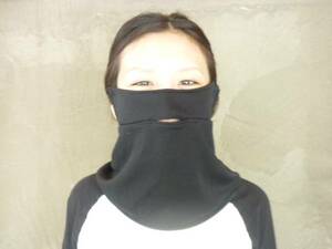 送料120円,即決UV黒ネックカバー付き鼻開きフェイスカバー,UVフェイスマスク,紫外線防止,日焼け防止,バンダナ柄のマスクも出品中i