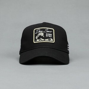 Darc Sport RATHER DIE STANDING OVER THE MOUNTAINS 5PANEL HAT BLACK ダルクスポーツ オーバーマウンテン 5パネル ハット ブラック 帽子
