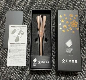 【未使用】東京オリンピック2020 聖火リレートーチ型ボールペン / 限定非売品，日本生命，記念品