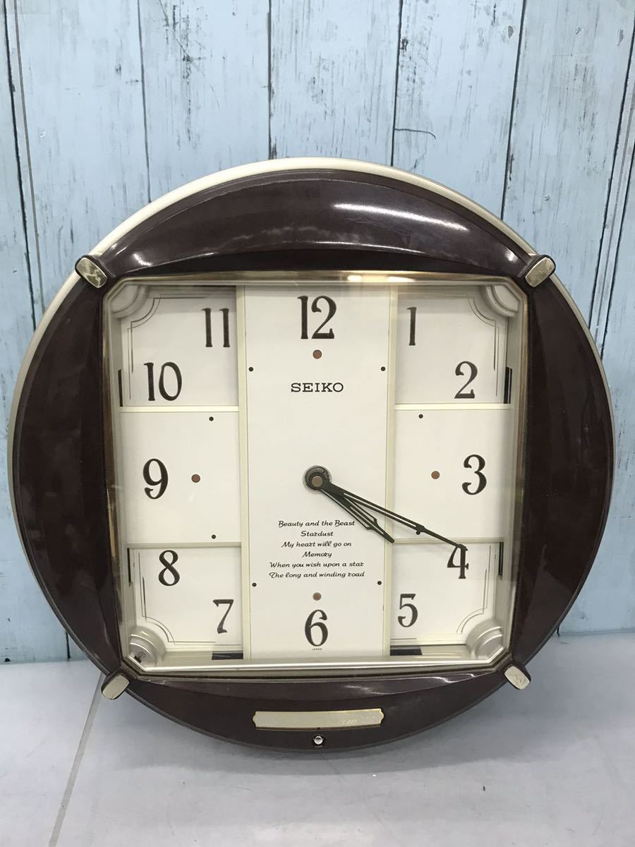 希少 SEIKO Puppet セイコー パペット からくり時計 掛け時計 RE521S
