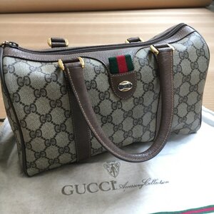1円~ ビンテージ 良品 GUCCI (グッチ) シェリーライン オールドグッチ ミニボストン GG ハンドバッグ IW303BB02GCC01_80