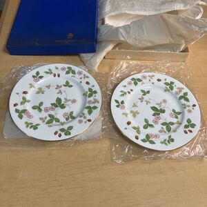 WEDGWOOD ウェッジウッド ワイルドストロベリー お皿 約21cm 2枚 アンティーク ヴィンテージ