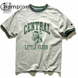 【CHAMPION】チャンピオン Linger Crew SS T-Shirts Manchester Central High Little Green Indian インディアンヘッド リンガーTシャツ 