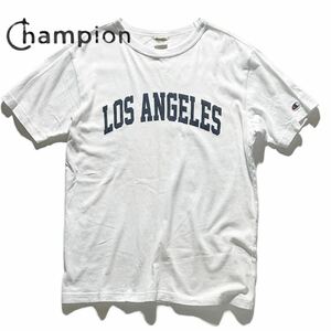 【CHAMPION】チャンピオン LOS ANGELES Crew SS T-Shirtsロサンゼルス 染み込みプリント クルーネック 半袖Tシャツ カットソー
