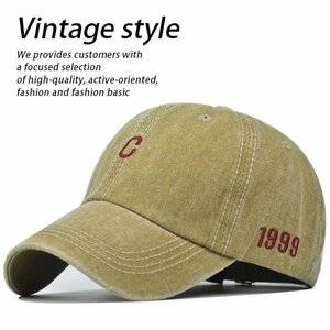 【C】Vintage style ローキャップ キャップ 帽子 メンズ レディース こなれ感 7988369 9009978 N-7 カーキ 新品 1円 スタート
