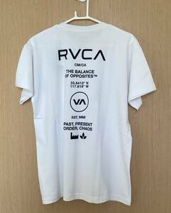 RVCA　ルーカ　半袖　Tシャツ　バックプリント　レディース　USサイズM　日本サイズL　新品未使用　送料無料　ルカ　白　ホワイト　人気