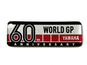 [全国送料込]ヤマハ YAMAHA WGP 60周年 60th Anniversary レジンエンブレム 純正 ステッカー シグナスX マジェスティS AEROX NMAX TMAX BWS