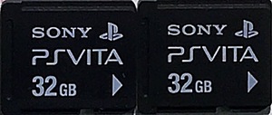F0192 SONY PS Vitaメモリーカード 32GB【2枚】送料無料・匿名配送・追跡番号あり