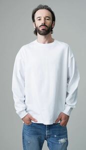 RHC/ロンハーマン/白 無地 ホワイト ロンT Tシャツ 長袖 オーバーサイズ L/試着のみ/Basic Long Sleeve Tee No.3320900136